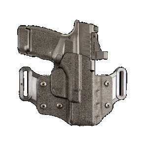 DeSantis Gunhide 195KA8HZ0 Veiled Partner OWB Black Kydex Belt Slide Fits Sig P320C/P250C Right Hand