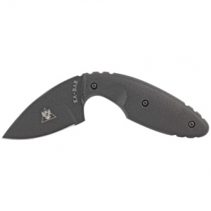 Ka-Bar Original TDI Fixed Knife 2-3/10" Drop Point Blade Black with Sheath