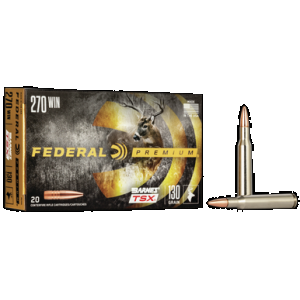 Federal Premium Rifle Ammo 270 Win. 130 gr. Barnes TSX 20 rd.