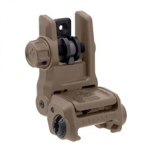 Magpul MAG1167-FDE MBUS 3 Sight Rear Flat Dark Earth Flip Up for AR-10/AR-15/M4/M16/M110/SR-25