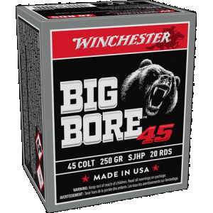 WINCHESTER Big Bore 45 Colt Semi-jacketed Hollow Point 250 Grain 20 Rounds