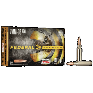 Federal Premium 7mm-08 Remington Barnes TSX 140 Grain 20 Rounds