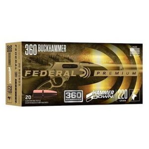 Federal Premium Rifle Ammo 360 Buckhammer Hammerdown 220 gr. 20 rd.