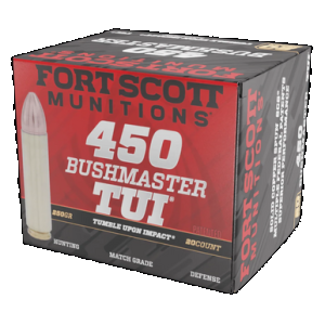 Fort Scott Munitions Rifle Ammo 450 Bushmaster 250 gr. TUI 20 rd.