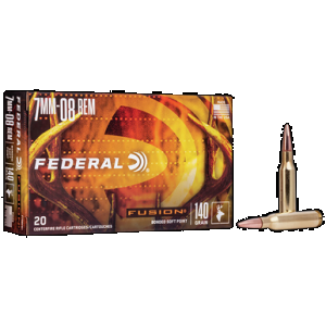Federal Fusion 7mm-08 Remington Fusion Soft Point 140 Grain 20 Rounds