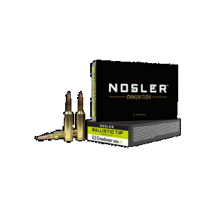 NOSLER Ballistic Tip Rifle Ammunition 6.5mm Creedmoor 140 Gr. Bt Sp 20 Rd.