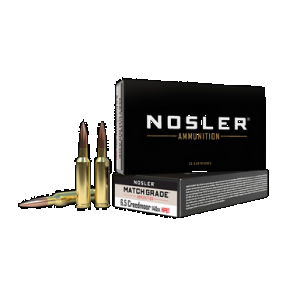 NOSLER Match Grade Rifle Ammunition 6.5mm Creedmoor 140 Gr. Cc Hpbt 20 Rd.