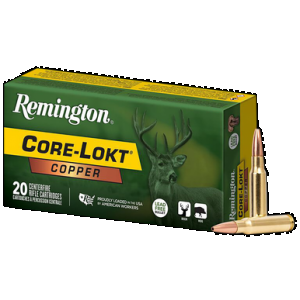 REMINGTON Ammunition R27854 Core-lokt Copper 308win 150gr Copper Hollow Point 20 Rounds