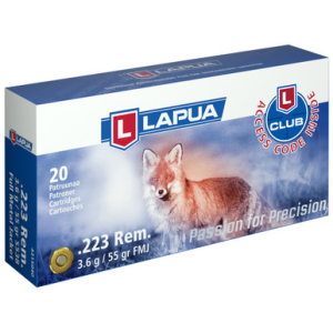 LAPUA 223 REM 55GR FMJ 20 Rounds
