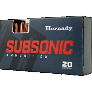 HORNADY Subsonic Rifle Ammo 45-70 Govt. 410 Gr. Sub-x 20 Rd.