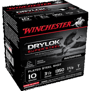 Winchester Ammo XSC10T Drylok Super Steel Magnum 10Gauge 3.50" 1 5/8oz TShot 25 Rounds