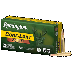 REMINGTON Ammunition R27855 Core-lokt Copper 270win 130gr Copper Hollow Point 20 Rounds