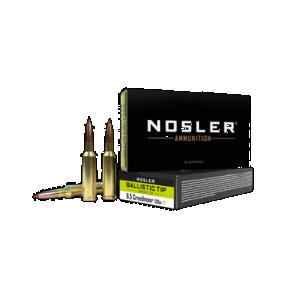 NOSLER Ballistic Tip Rifle Ammunition 6.5mm Creedmoor 120 Gr. Bt Sp 20 Rd.