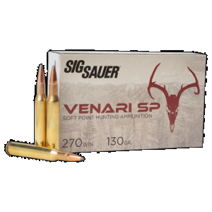 SIG Sauer V270sp13020 Venari 270win 130gr Soft Point 20 Rounds