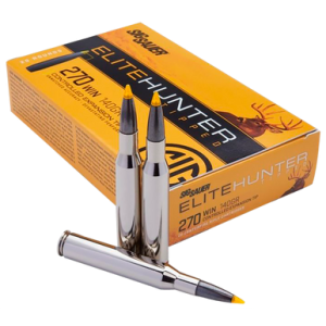 SIG Sauer E270th220 Elite Hunter Tipped 270win 140gr Controlled Expansion Tip 20 Rounds