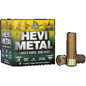 HEVI-METAL Hs38504 HEVI-METAL Longer Range 12gauge 3.50" 1 1/2oz 4shot 25 Rounds