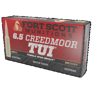 Fort Scott Munition Rifle Ammo 6.5 Creedmoor 123 gr. TUI 20 rd.