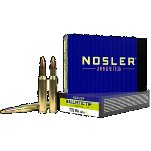 NOSLER Ballistic Tip Rifle Ammunition 270 Win. 140 Gr. Bt Sp 20 Rd.