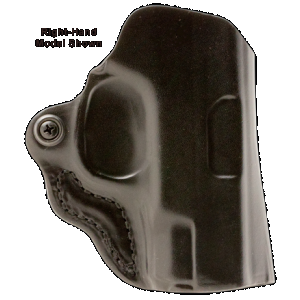 DeSantis Gunhide 019BB7WZ0 Mini Scabbard OWB Black Leather Belt Slide Fits Springfield Prodigy w/wo Red Dot Fits 4.25" Barrel Left Hand