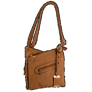 Bulldog BDP032 Cross Body Purse w/Holster Tan Leather for Small Autos & Revolvers Ambidextrous Hand