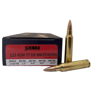 Sierra Sie Ammo 223rem 77gr Hp Bt Folds Of Honor 20/10 - $38.05 at Shooting Surplus