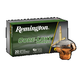 REMINGTON Core-lokt Tipped 308 Winchester Polymer Tip 165 Grain 20 Rounds
