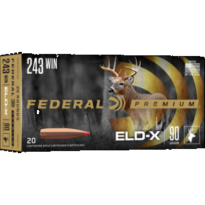 Federal Premium Rifle Ammo 243 Win. 90 gr. ELDX 20 rd.