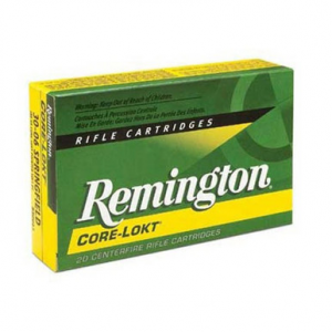 REMINGTON Core-lokt Centerfire Rifle Ammo 25-06 Rem. 100 Gr. Core-lokt Psp 20 Rd.