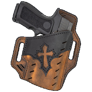 Versacarry UGA1BRN Guardian Arc Angel Edition OWB Size 01 Black/Brown Leather Belt Slide