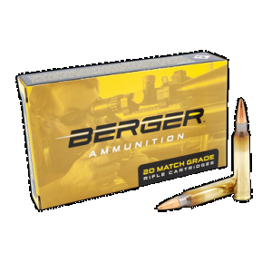 BERGER Bullets 23020 Target Rifle 223rem 73gr Boat Tail 20 Rounds