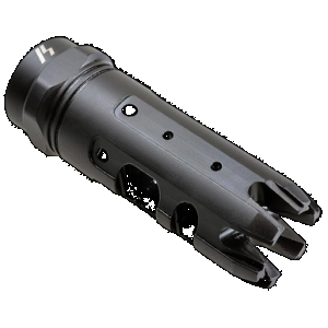 Strike Industries KINGCOMP22 King Comp Black Steel with 1/2"-28 tpi Threads, 2.62" OAL & 0.87" Diameter for 223 Rem, 5.56x45mm NATO AR-Platform
