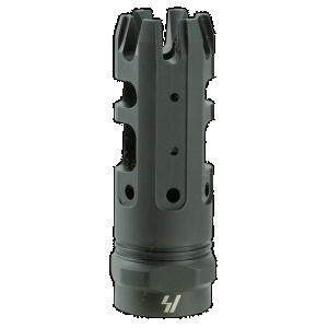 Strike Industries KINGCOMP30 King Comp Black Steel with 5/8"-24 tpi Threads, 2.62" OAL & 0.87" Diameter for 308 Win, 7.62x51mm NATO AR-Platform