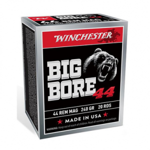 WINCHESTER Big Bore 44 Remington Magnum Semi-jacketed Hollow Point 240 Grain 20 Rounds