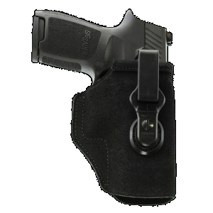 Galco TUC158B Tuck-N-Go 2.0 IWB Black Leather UniClip/Stealth Clip Fits Charter Arms Undercover/S&W J Frame 2.25" Ambidextrous