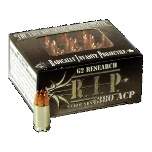 G2 Research G00001 R.I.P 380ACP 62gr Fracturing Hollow Point 20 Rounds