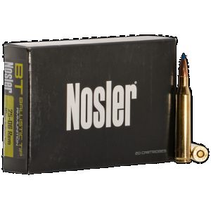 NOSLER Ballistic Tip Rifle Ammunition 25-06 Rem. 115 Gr. Bt Sp 20 Rd.
