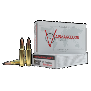 NOSLER Varmageddon Rifle Ammunition 6.5 Creedmoor 90 Gr. Vg Fbt 20 Rd.