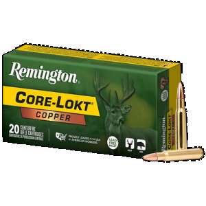 REMINGTON Ammunition R27853 Core-lokt Copper 30-06springfield 150gr Copper Hollow Point 20 Rounds