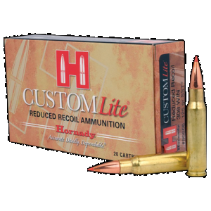 HORNADY Custom Lite Rifle Ammo 308 Win 125 Gr. Sst 20 Rd.