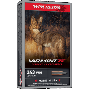 Winchester Varmint X Rifle Ammo 243 Win 65 gr. XP 20 rd.