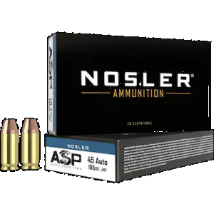 NOSLER Match Grade Handgun Ammunition 45 Acp 185 Gr. Cc Hpbt 50 Rd.