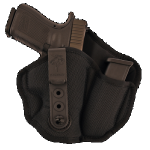 DeSantis Gunhide M89BAD6Z0 Inner Piece 2.0 AIWB Black Ballistic Nylon Belt Clip Compatible w/Glock 42/Colt Officer/Kel-Tec P-11 Right Hand
