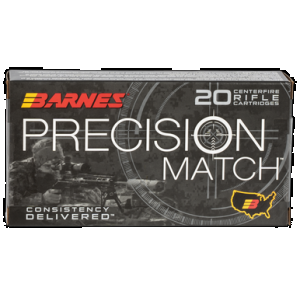 BARNES Bullets Precision Match 6.5 Creedmoor Open Tip Match 140 Grain 20 Rounds