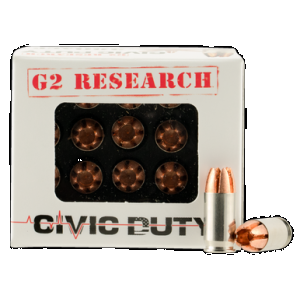 G2 Research G00621 Civic Duty 380ACP 64gr Copper Expansion Projectile 20 Rounds