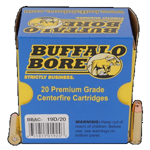 Buffalo Bore Ammunition 19D20 Heavy Strictly Business 357Mag 125gr Jacket Hollow Point 20 Rounds