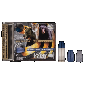 Federal Premium Pistol Ammo 10mm Solid Core Synthetic Jacket 200 Grain 20 Rounds