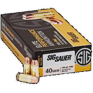 SIG Sauer E40sb250 Elite Ball 40s&w 180gr Full Metal Jacket 50 Rounds