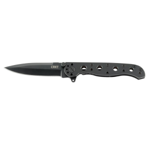CRKT M16-01KS M16 01KS 3.06" Folding Spear Point Plain Black EDP 8Cr14MoV SS Blade/Black Stainless Steel Handle Includes Pocket Clip