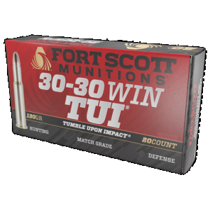 Fort Scott Munitions Rifle Ammo 30-30 Win. 130 gr. TUI 20 rd.