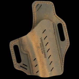 Versacarry G2BRN Guardian OWB Size 2 Distressed Brown Leather Belt Slide Fits Browning 1911 Right Hand